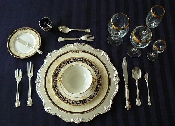 Your guests will marvel at your next formal dinner with the table set